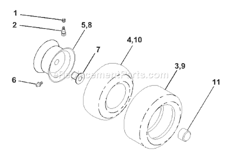 Page J Diagram and Parts List for 205 GTVH  954140102A -1999-10 Husqvarna Lawn Tractor