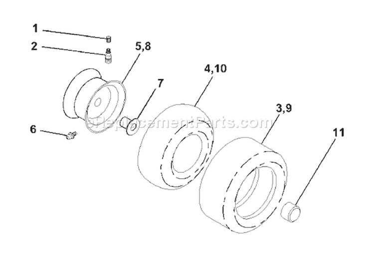 Page J Diagram and Parts List for 205 GTVH  954140102B -2000-03 Husqvarna Lawn Tractor