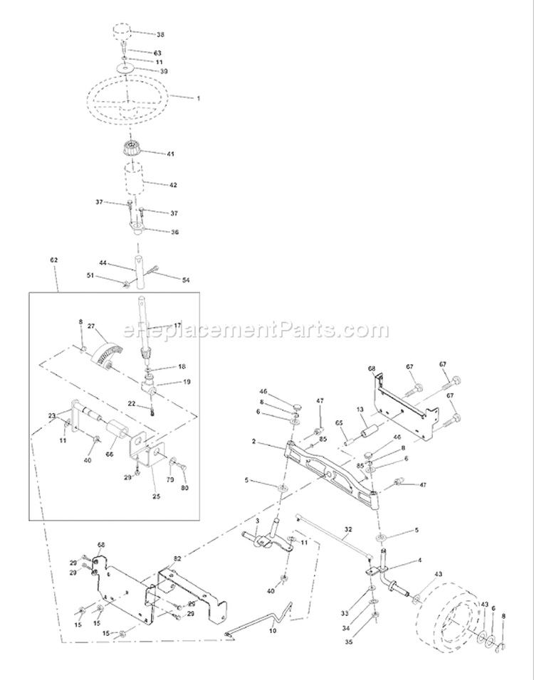 Page I Diagram and Parts List for 205 GTVH  954140102B -2000-03 Husqvarna Lawn Tractor
