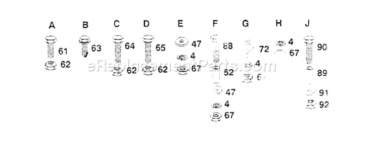 Page G Diagram and Parts List for GT180 GT 180 H1850B -954000211 -1990-11 Husqvarna Lawn Tractor