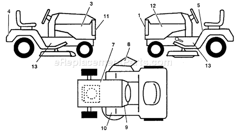 Page A Diagram and Parts List for GT180 GT 180 H1850C -954000372 -1992-08 Husqvarna Lawn Tractor