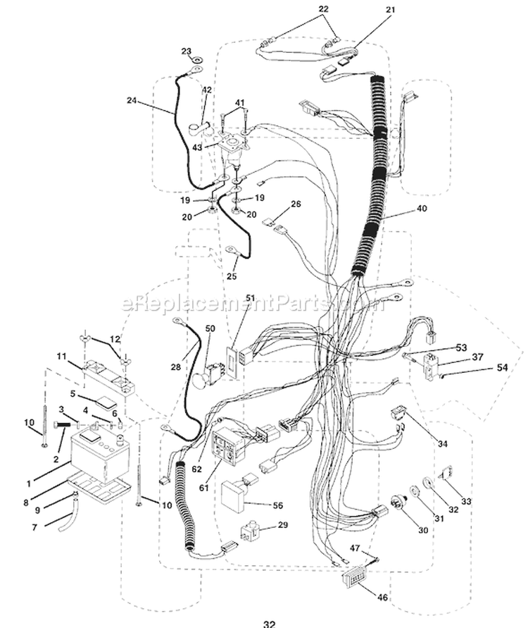 Page C Diagram and Parts List for GT200 GT 200 1994-07 Husqvarna Lawn Tractor
