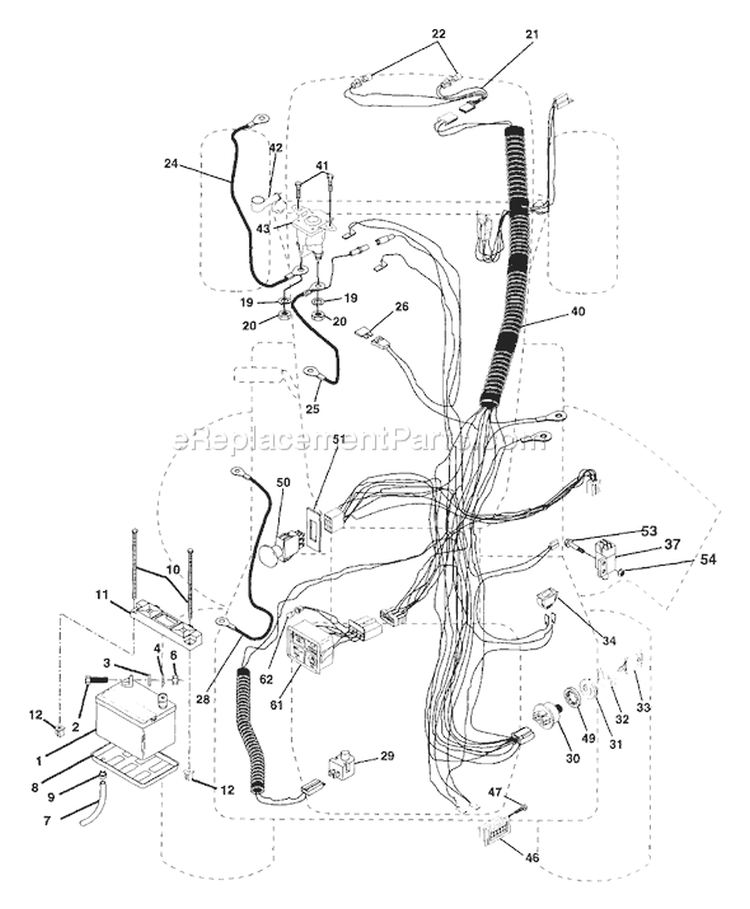 Page C Diagram and Parts List for GT200 GT 200 1995-06 Husqvarna Lawn Tractor
