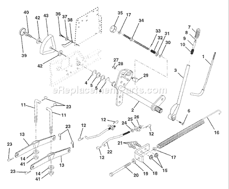 Page G Diagram and Parts List for GT200 GT 200 1995-06 Husqvarna Lawn Tractor