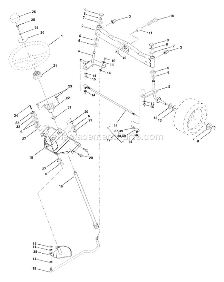 Page I Diagram and Parts List for GT200 GT 200 1995-06 Husqvarna Lawn Tractor