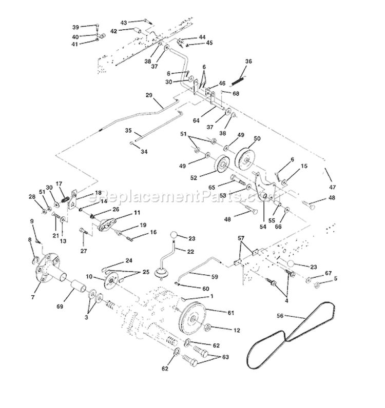 Page E Diagram and Parts List for GT200 GT 200 1995-08 Husqvarna Lawn Tractor