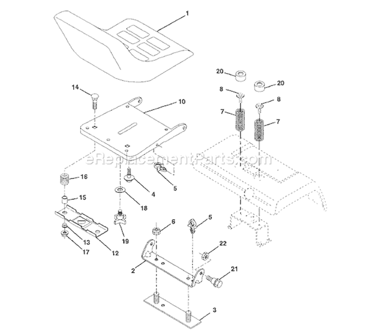 Page H Diagram and Parts List for GT200 GT 200 1995-08 Husqvarna Lawn Tractor
