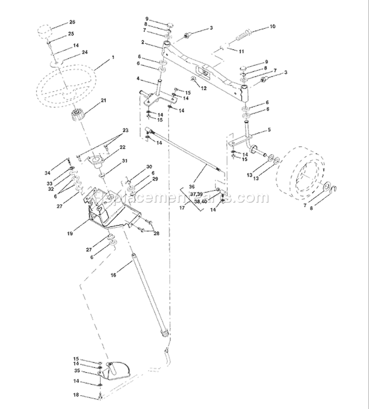 Page I Diagram and Parts List for GT200 GT 200 1995-08 Husqvarna Lawn Tractor