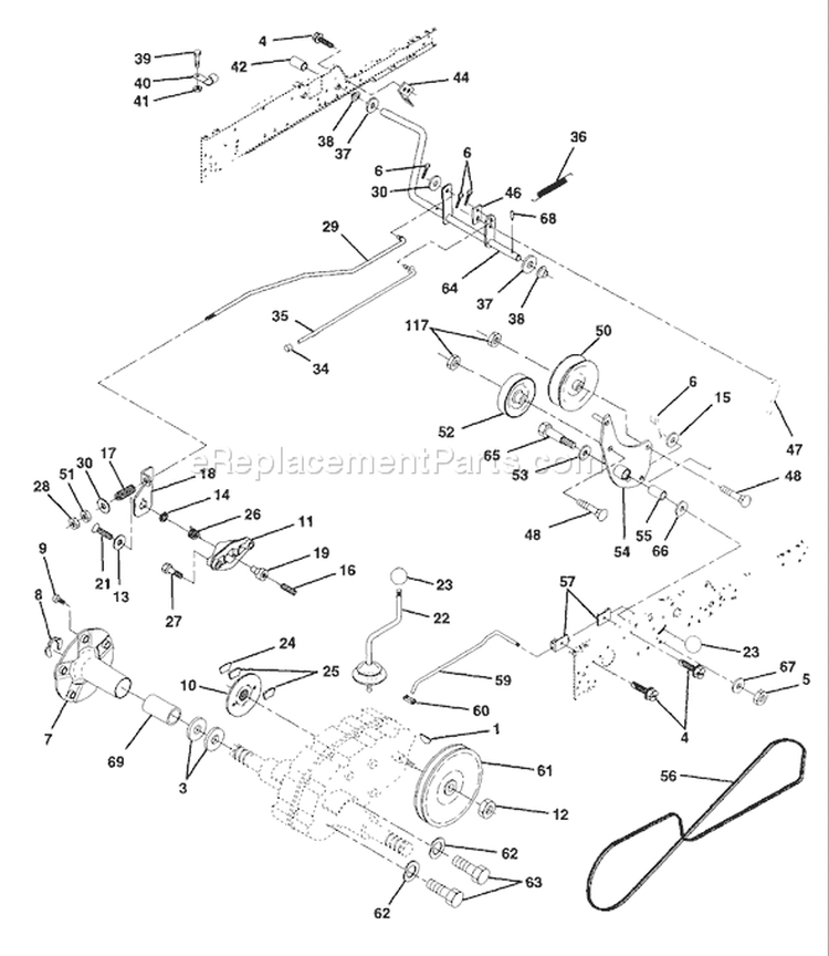 Page E Diagram and Parts List for GT200 GT 200 1997-12 Husqvarna Lawn Tractor