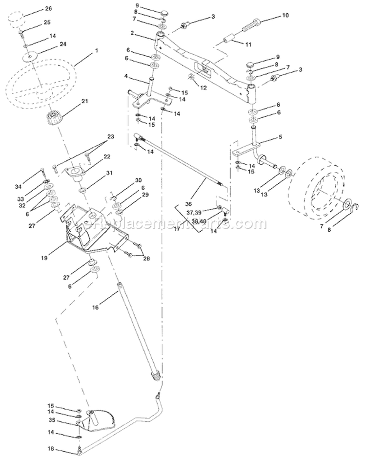 Page I Diagram and Parts List for GT200 GT 200 HCGTK200A -954840001 -1996-01 Husqvarna Lawn Tractor