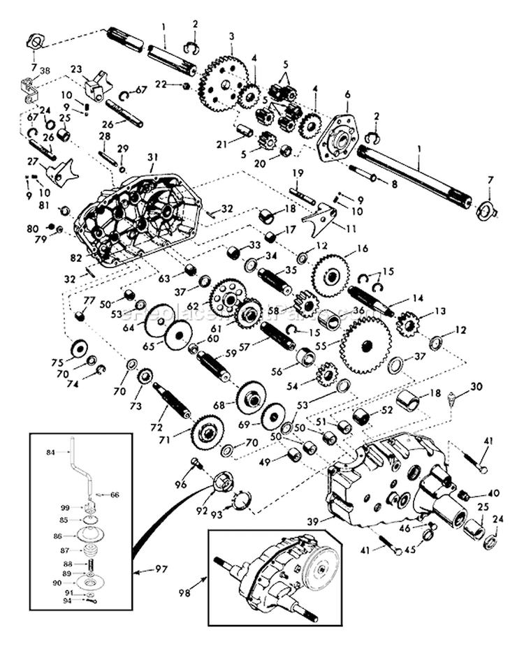 Page E Diagram and Parts List for GT2254 GT 2254 96023000500 -2005-05 Husqvarna Lawn Tractor