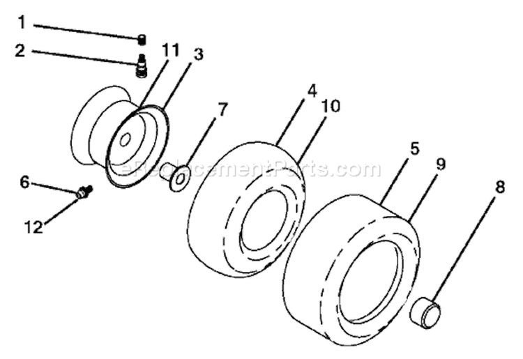 Page K Diagram and Parts List for GT2254 GT 2254 96025000200 -2005-05 Husqvarna Lawn Tractor