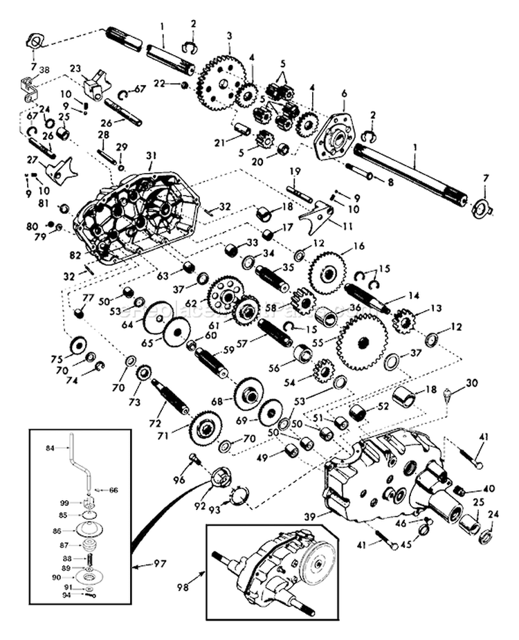 Page E Diagram and Parts List for GT2254 GT 2254 96025000200 -2005-05 Husqvarna Lawn Tractor