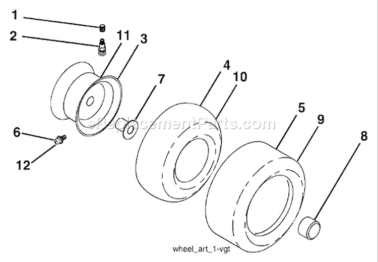 Page K Diagram and Parts List for GT2254 GT 2254 96025000202 -2005-06 Husqvarna Lawn Tractor