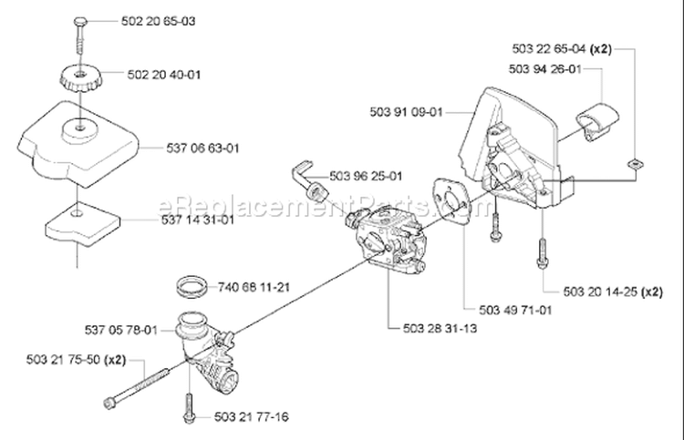 Page C Diagram and Parts List for 326 HE 3x 2005-10 Husqvarna Hedge Trimmer