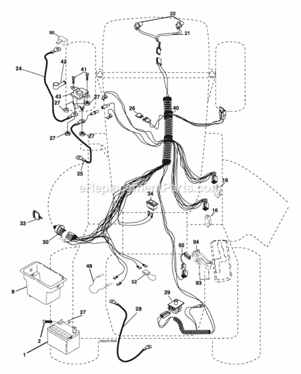 Page D Diagram and Parts List for HD13538 2005 Husqvarna Lawn Tractor