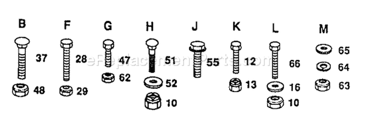Page H Diagram and Parts List for HVGTK 180 AR 1990-03 Husqvarna Lawn Tractor
