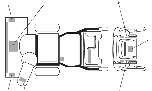 Decals Diagram and Parts List for 11524E (96193006600)(2010-05) Husqvarna Snow Blower
