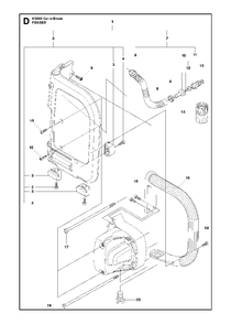 Handle Diagram and Parts List for K3000CUT-N-BREAK 2013-06 Husqvarna Circular Saw