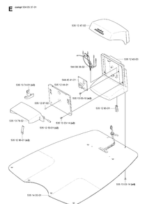 Charging Station Diagram and Parts List for 230ACX 2007-05 Husqvarna Lawn Mower