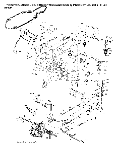 Drive Diagram and Parts List for CTH220TWIN (96061019101, 960610191)(2007-05) Husqvarna Lawn Tractor