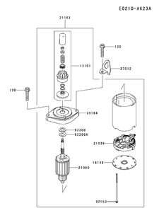 Starter Diagram and Parts List for FS691V-AS19 2017-09 Husqvarna Engine