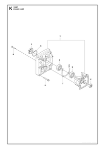 Crankcase Diagram and Parts List for 150BT2007-2021  Husqvarna Leaf Blower / Vacuum