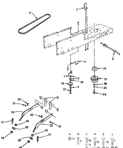 Part Location Diagram of 121252X Husqvarna Upstop, Mower