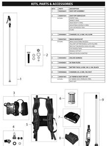 Part Location Diagram of 599404603 Husqvarna 18V - 2.1 Ah Li-Ion Battery