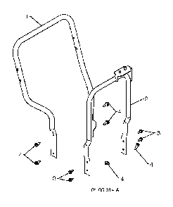 Handle Diagram and Parts List for 12527SB96193005600 2010-07 Husqvarna Snow Blower