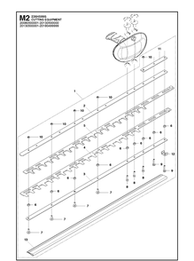 Cutting Equipment Diagram and Parts List for 226HS99S  Husqvarna Hedge Trimmer