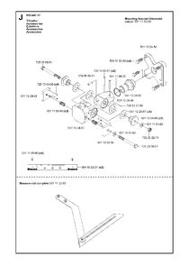 Attachments Diagram and Parts List for WS440HF (00000008382 - 20134408468)(2012-07) Husqvarna Circular Saw