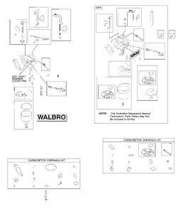 Carburetor Diagram and Parts List for 2198073376B1 2017-01 Husqvarna Engine