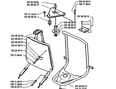 Part Location Diagram of 531002212 Husqvarna FRAME