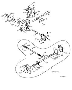 Auger Housing And Impeller 5 Diagram and Parts List for 15530SBLS 2009-08 Husqvarna Snow Blower