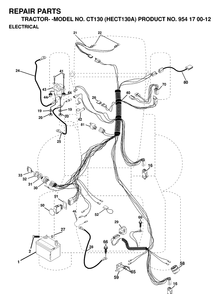 Part Location Diagram of 532166158 Husqvarna Cable Assy