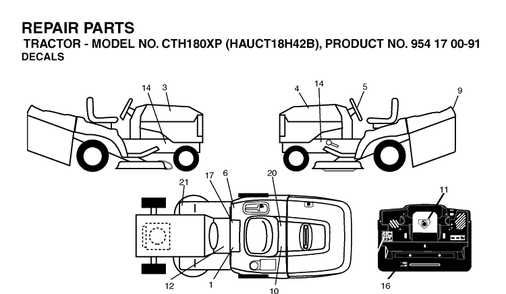 Part Location Diagram of 532184338 Husqvarna Decal