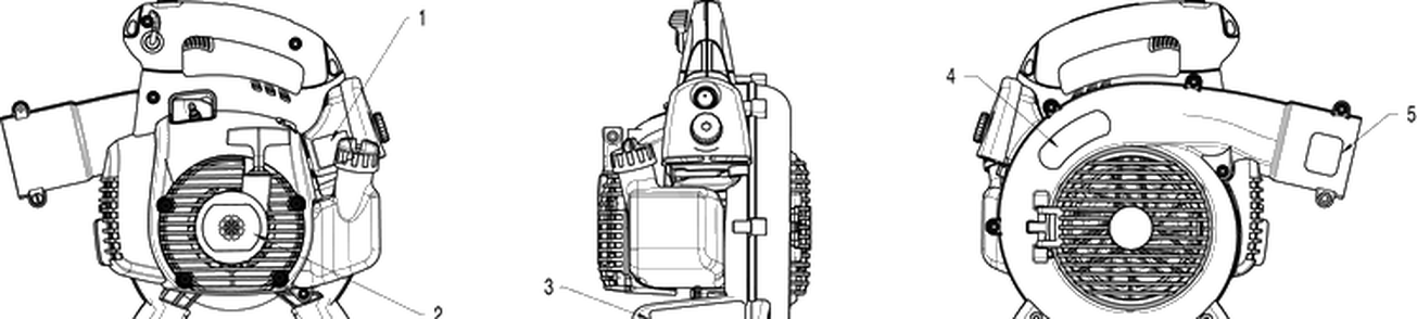 Decals Diagram and Parts List for 125BVX  Husqvarna Leaf Blower / Vacuum