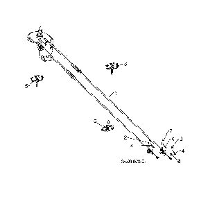Cable rotator assembly Diagram and Parts List for 96193009603  Husqvarna Snow Blower