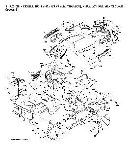 Chassis And Enclosures Diagram and Parts List for YTH1542XPT (96043000601)(2006-03) Husqvarna Lawn Tractor