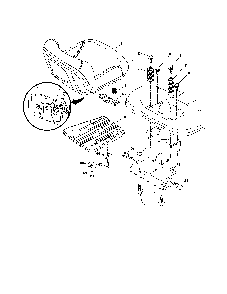 Seat assembly Diagram and Parts List for 917223840  Husqvarna Lawn Tractor