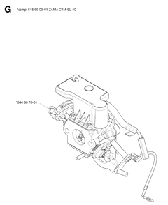 Carburetor Diagram and Parts List for 576XP 20090400001-20101000000 Husqvarna Chainsaw