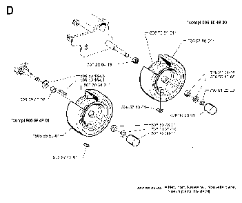 Fuel Tank, Starter And Air Filter Diagram and Parts List for RIDER970HSTBIOCLIP 1998-03 Husqvarna Lawn Tractor