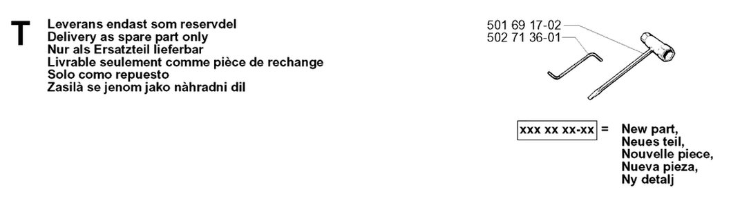 Accessories Diagram and Parts List for R13 2001-01 Husqvarna Lawn Tractor