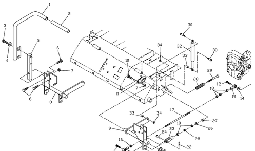 Part Location Diagram of 539102816 Husqvarna BRACKET, LEFT