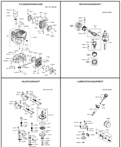 Kawasaki Engine 1 Diagram and Parts List for LGTH2454 (289580)(2010-03) Husqvarna Lawn Mower