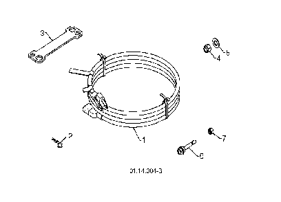 Assembly Diagram and Parts List for 1830SB96193006501 2010-08 Husqvarna Snow Blower