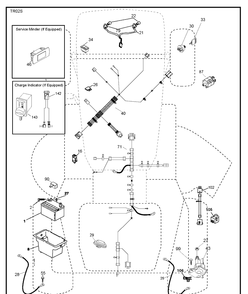Electrical Diagram and Parts List for YTH20V42 (96043029900)(2018-10) Husqvarna Lawn Tractor