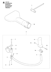 Accessories Diagram and Parts List for 150BT 20094000001-Current Husqvarna Leaf Blower / Vacuum