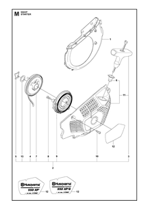 Part Location Diagram of 522796201 Husqvarna Air Conductor